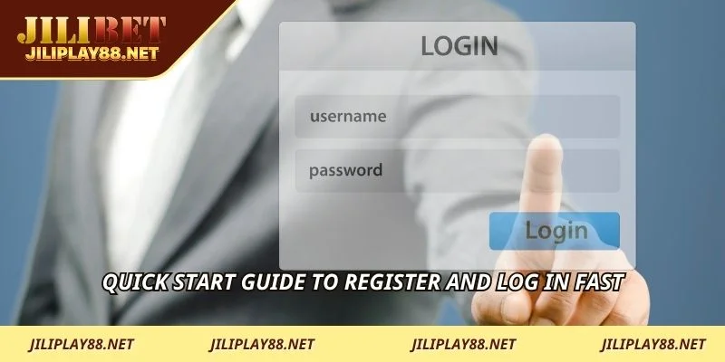 Quick start guide to register and log in fast