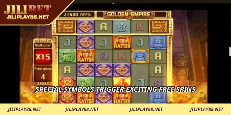 Special symbols trigger exciting free spins