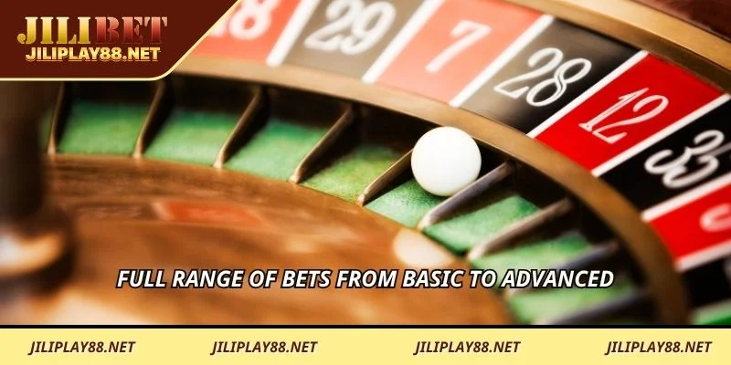 Full range of bets from basic to advanced