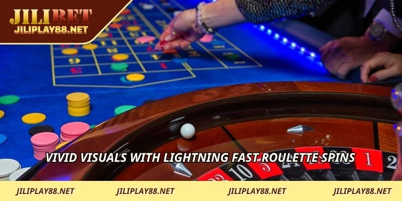 Vivid visuals with lightning fast roulette spins