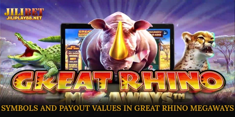 Symbols and Payout Values in Great Rhino Megaways